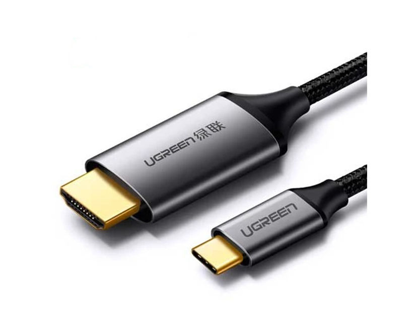 Cable De Puerto Usb Tipo C Macho -- A --  Puerto Hdmi Macho, Ugreen, Admite Audio Comprimido De 8 Canales, Cable 2 Metros, (6957303855711)